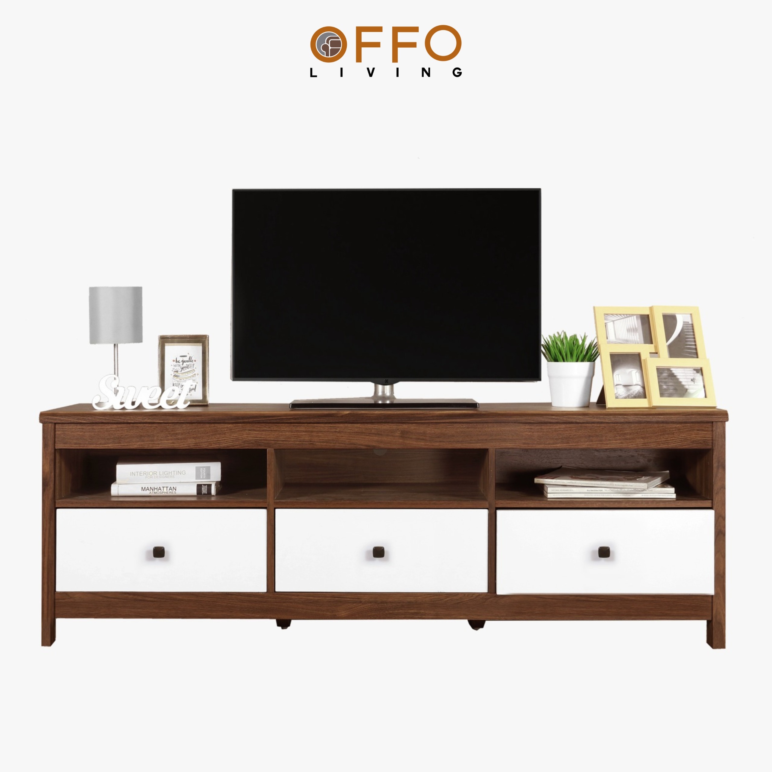 Audio Video Rack TV 0822A OAK BROWN