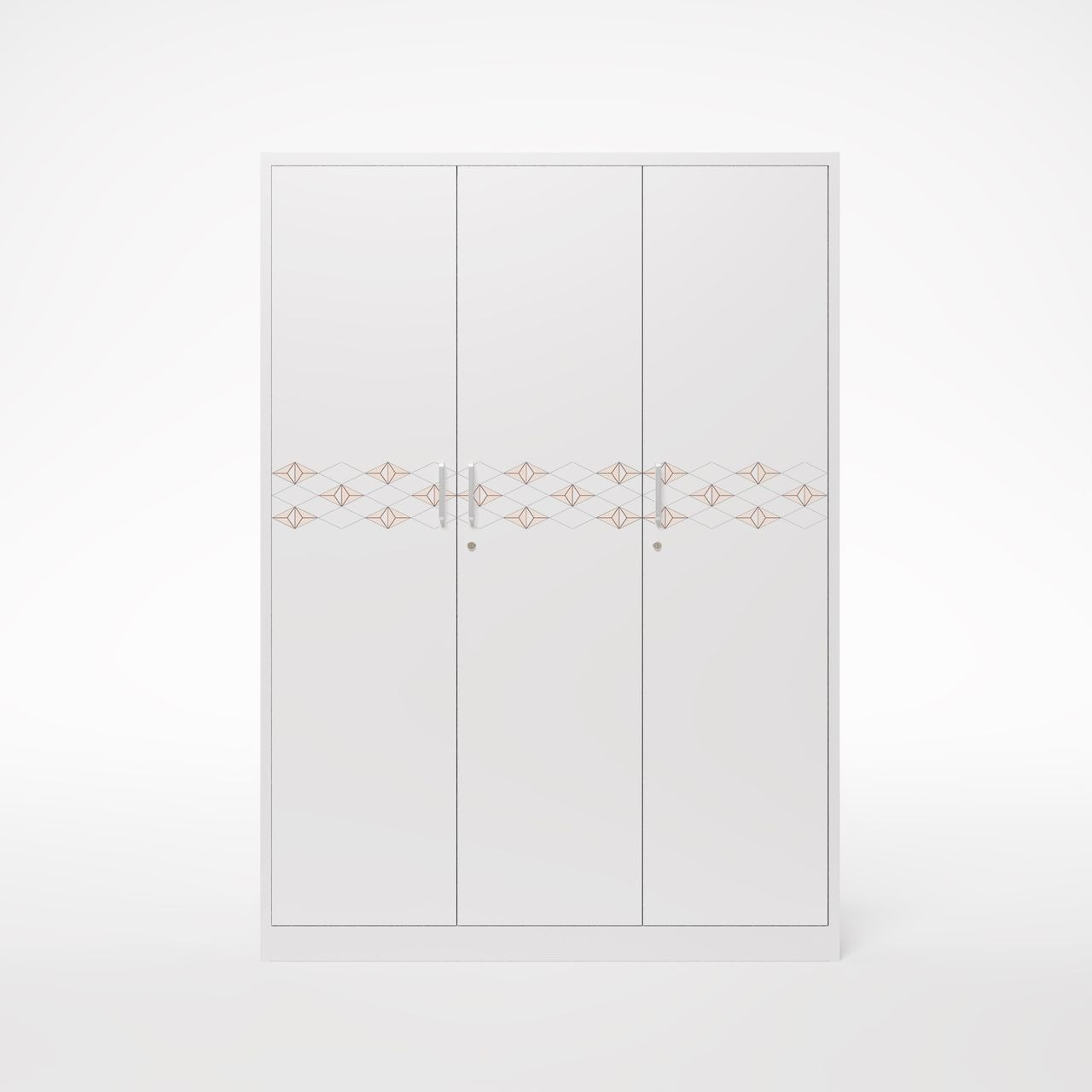 Lemari Pakaian Besi 3 Pintu 1250A