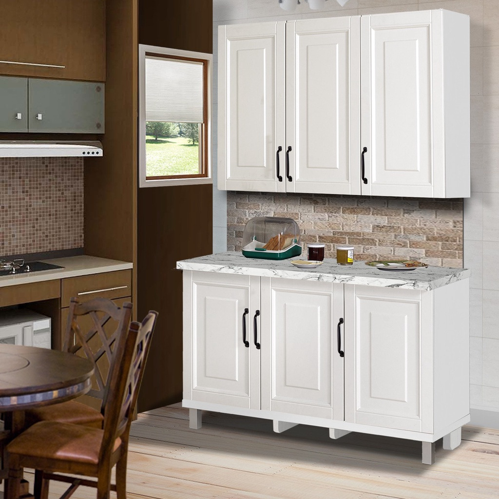 Kitchen Set Atas Mutiara 3P Putih - 01081