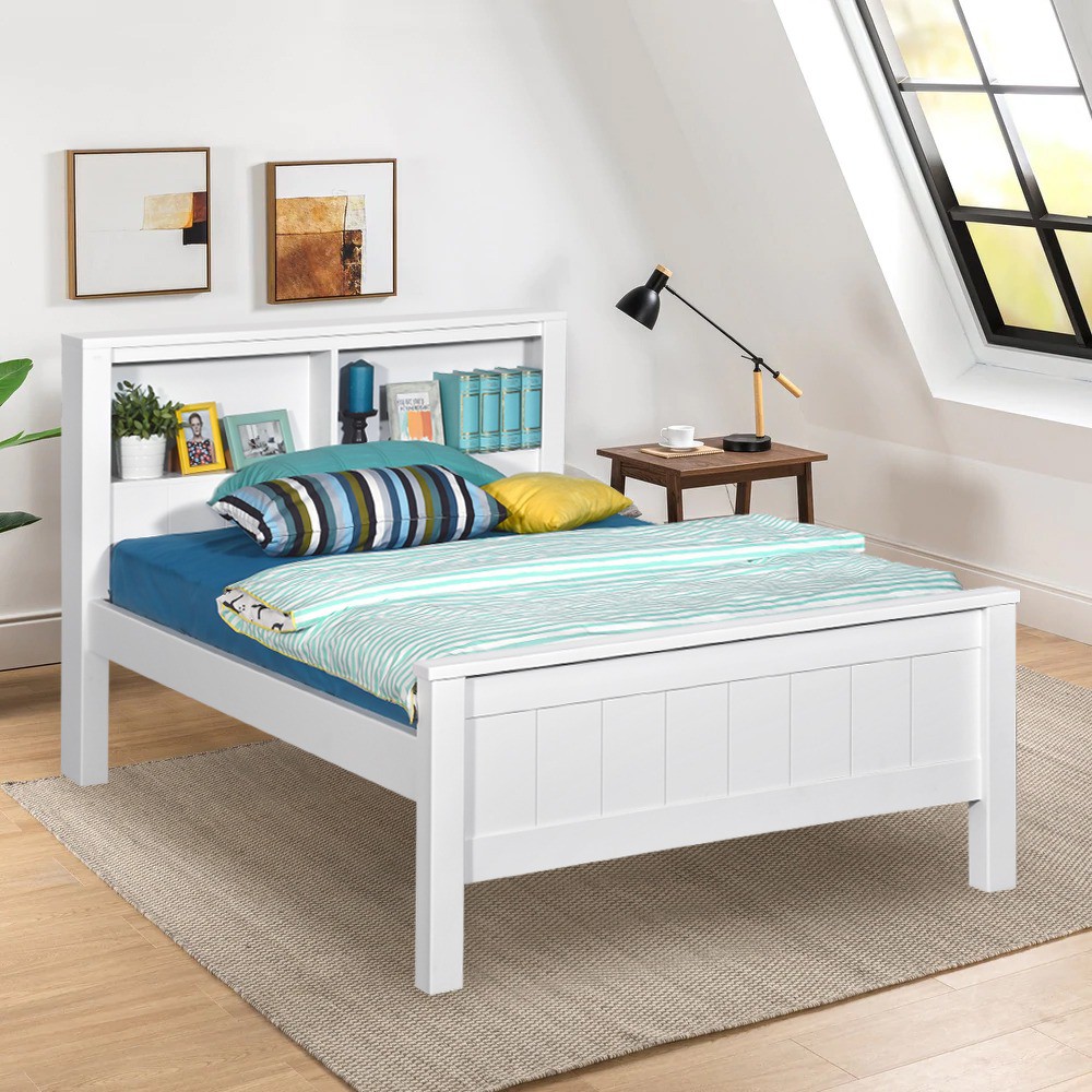 Ranjang Kasur Single Feature White