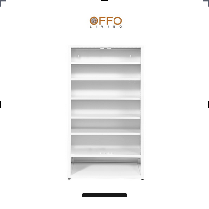 Offo Living - Lemari Sepatu Besi Putih 2 dan 3 Pintu - Steel Shoe White Cabinet 2 and 3 Door - SC07 SC08