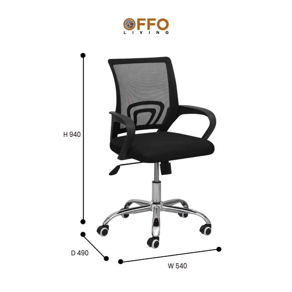 Offo Living - Kursi Kerja 6020# Black