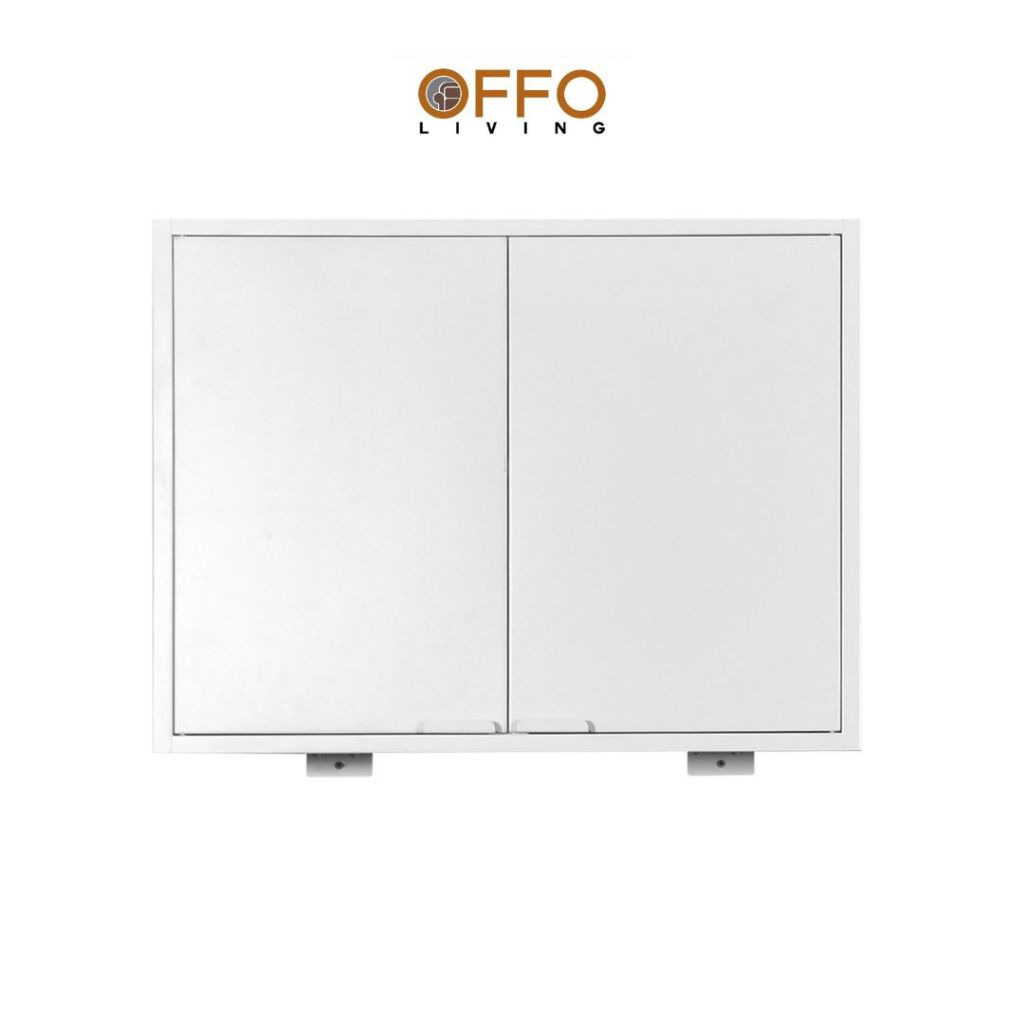 Offo Living - Kitchen Set Lemari Dapur Atas Besi Putih - Steel Kitchen Set White - KSC04