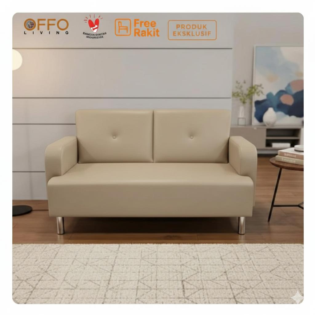 Offo Living - Sofa Kimmy 2 Dudukan - Sofa Elegan Minimalis