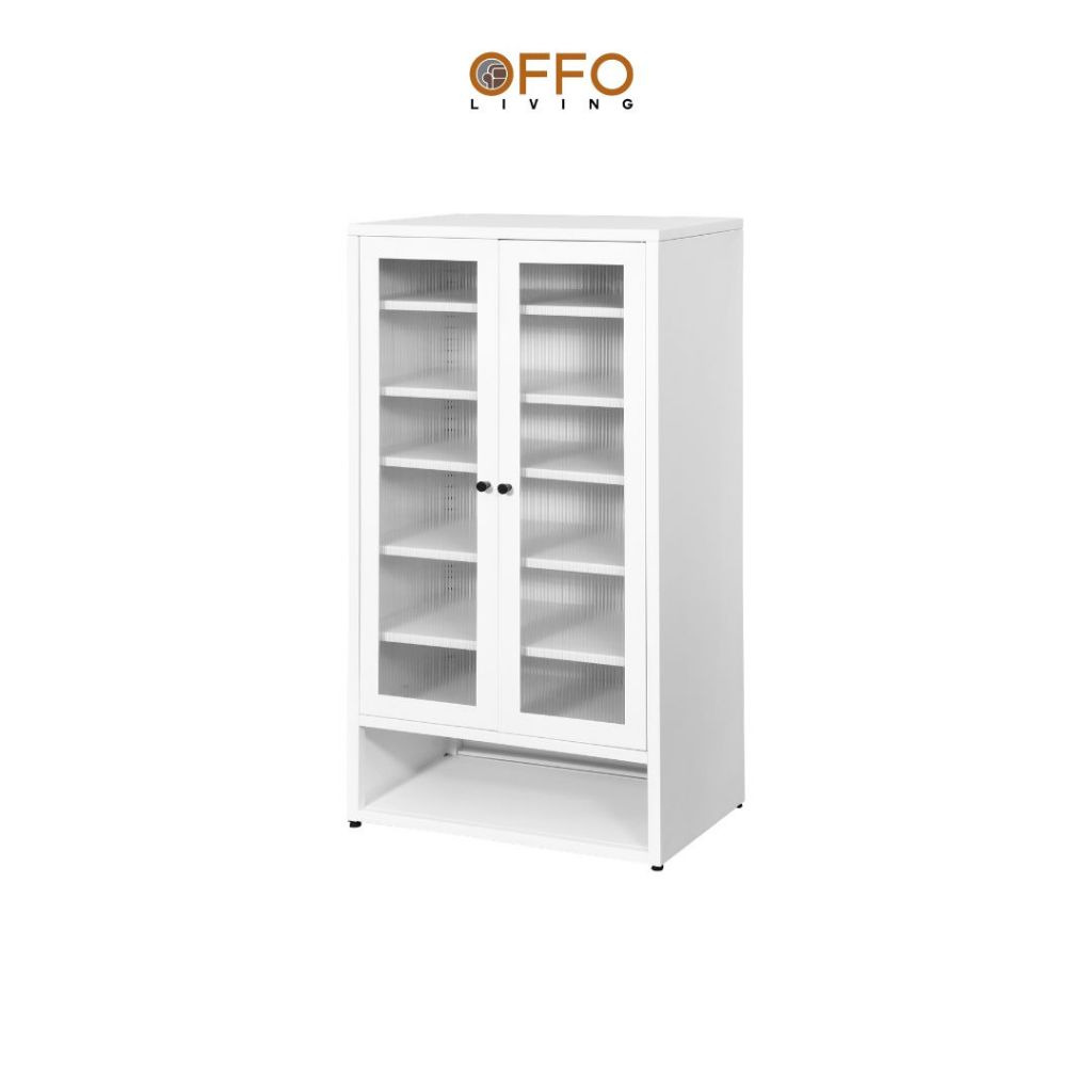 Offo Living - Lemari Sepatu Besi Putih 2 dan 3 Pintu - Steel Shoe White Cabinet 2 and 3 Door - SC07 SC08