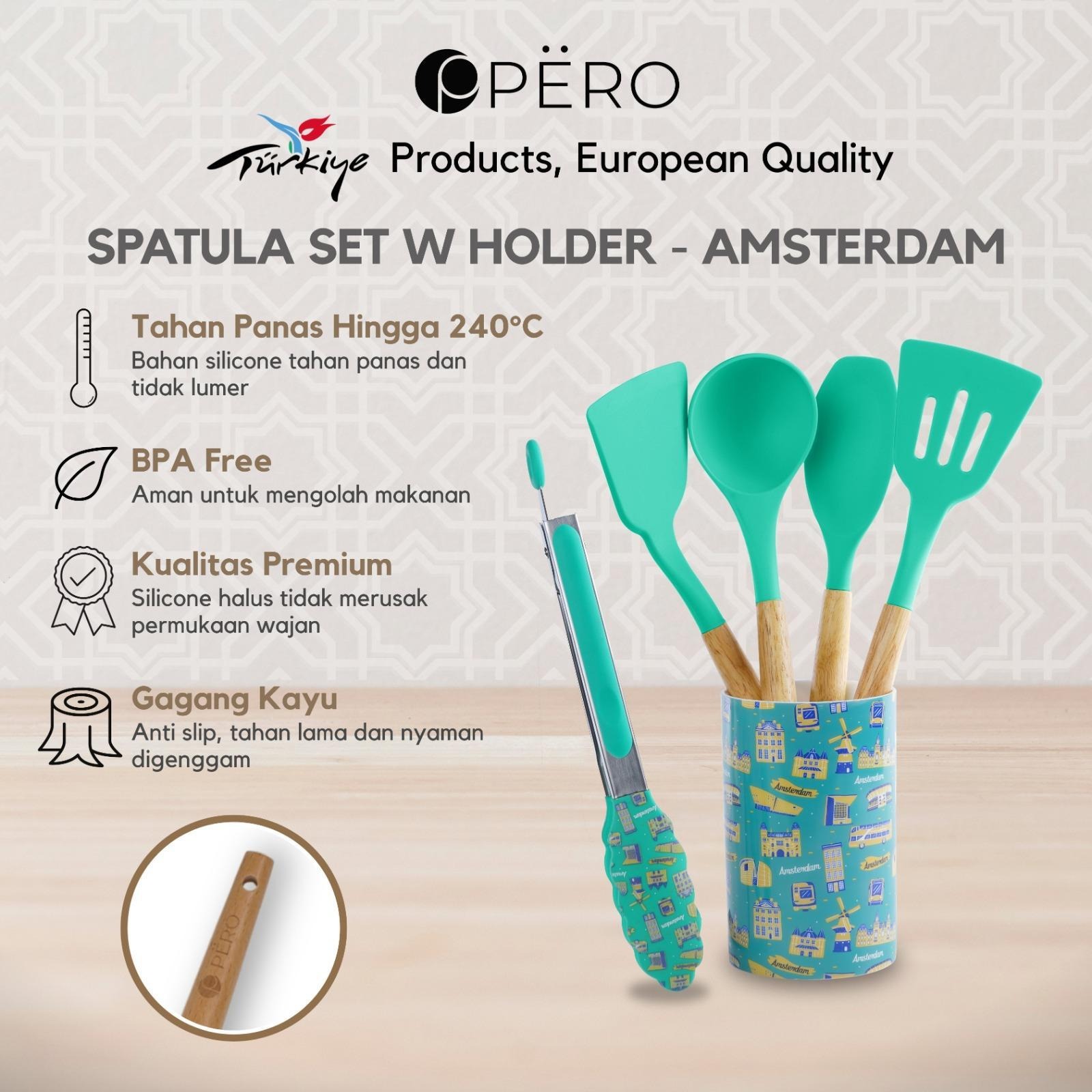 Spatula Bucket Set of 6 - Korea, Amsterdam