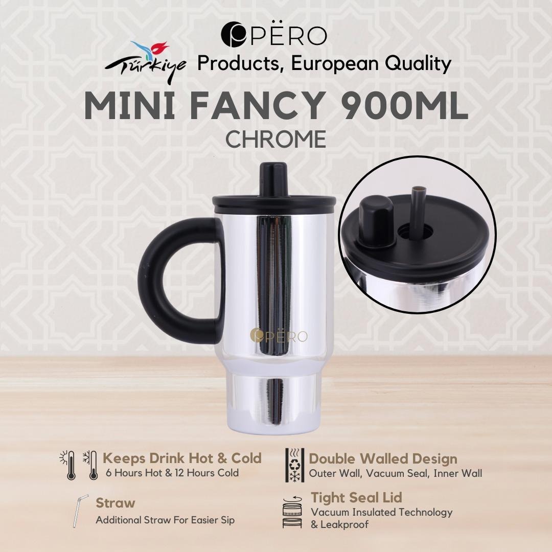 PERO Mini Fancy Tumbler / Botol Minum 400ml - Chrome, Rose Gold