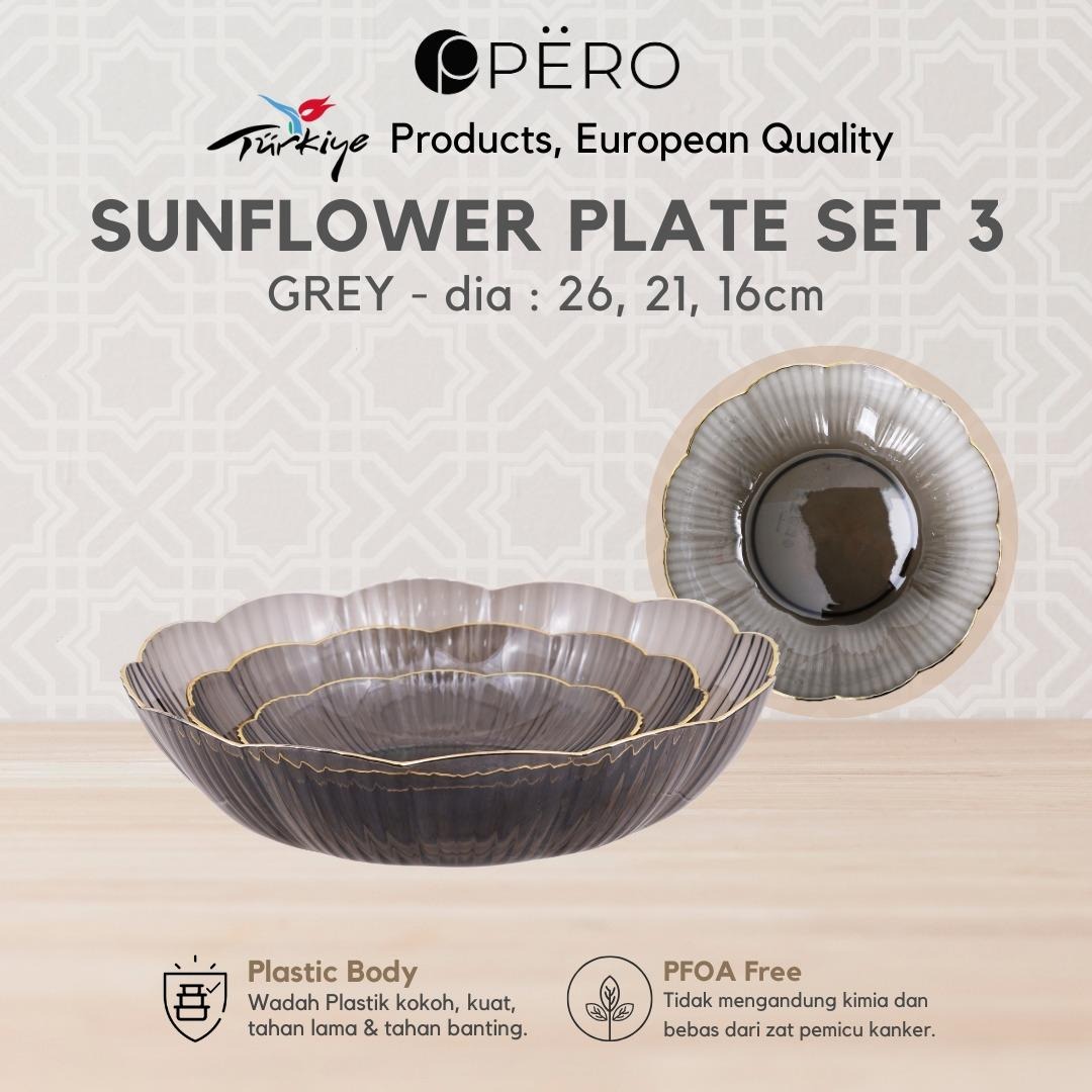Pero Sunflower Plate Set 3