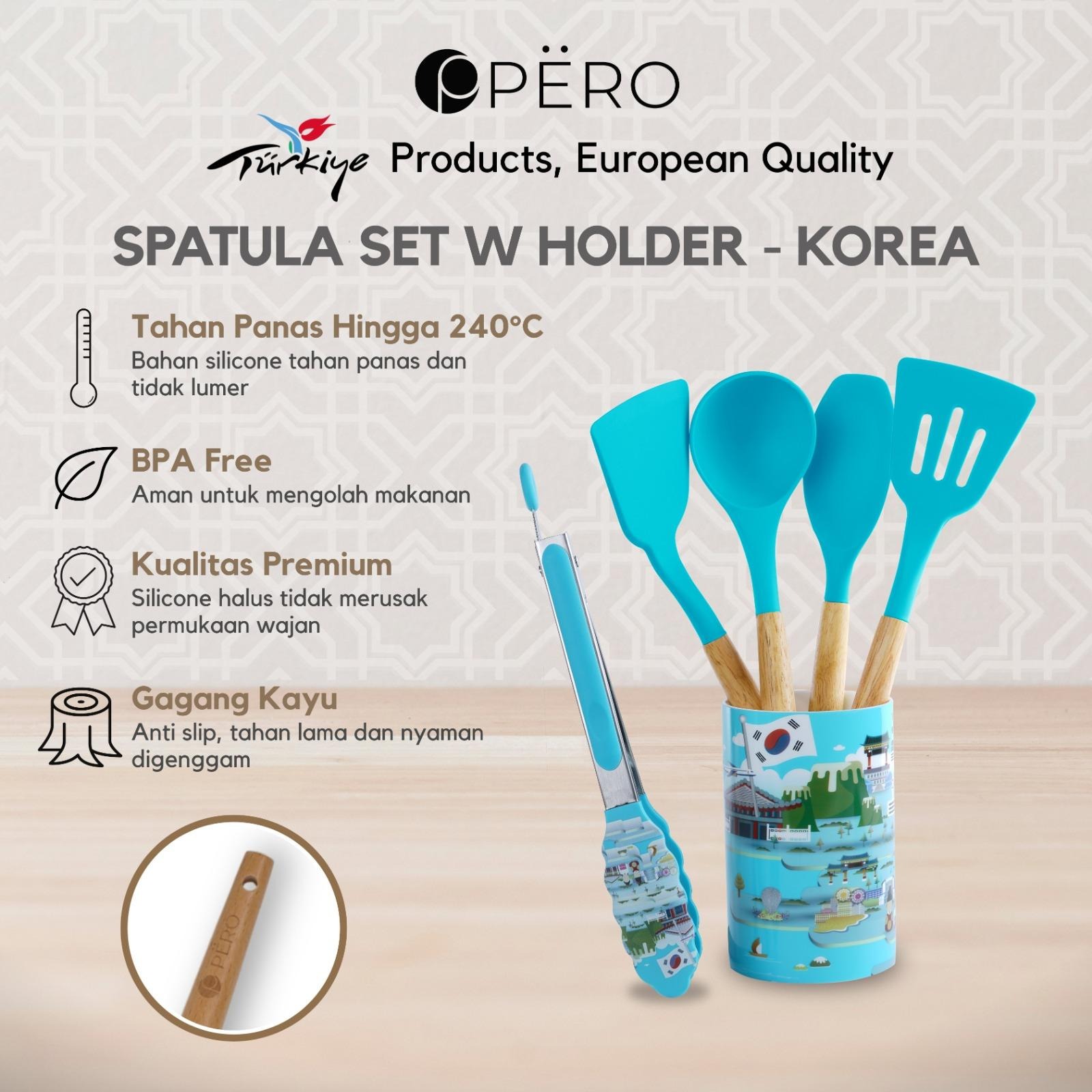Spatula Bucket Set of 6 - Korea, Amsterdam