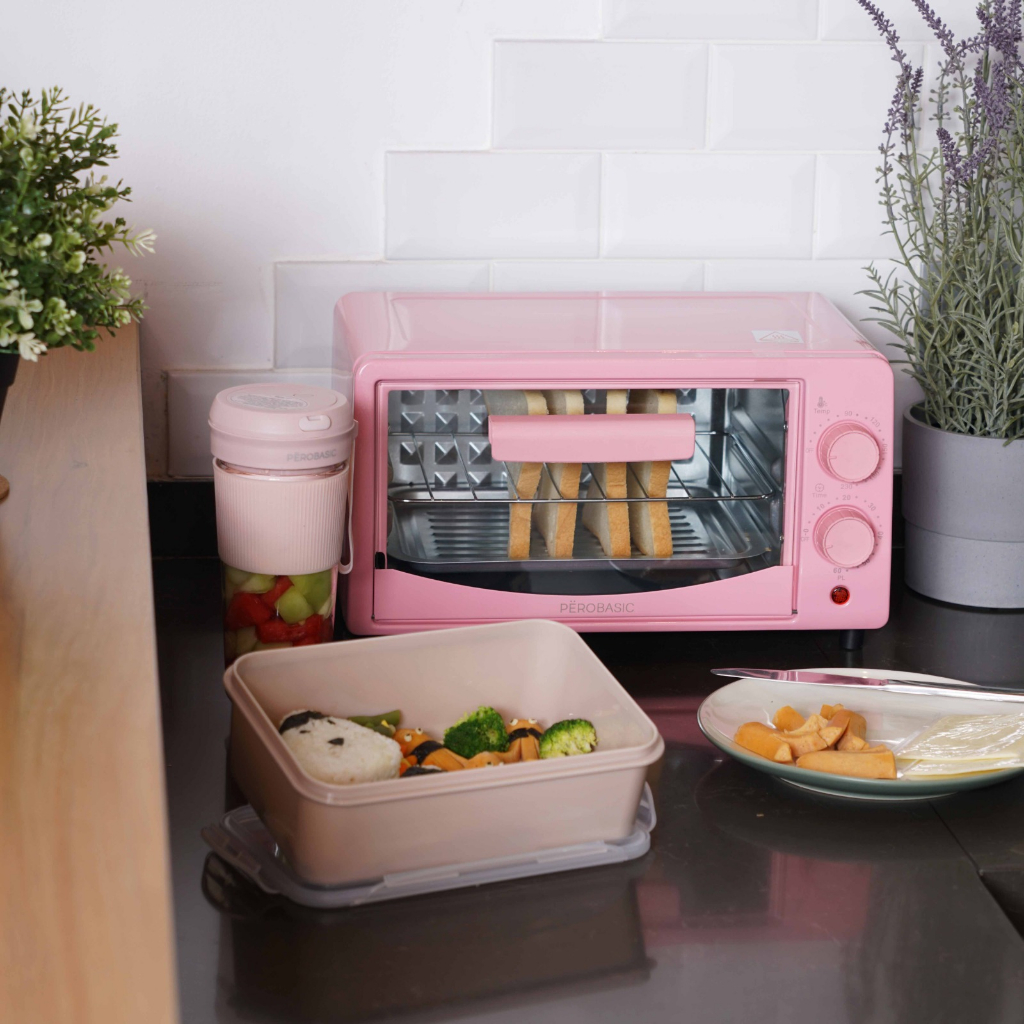 Pero Basic Multifunction Oven 12Ltr Low 800 Watt / Oven Multifungsi Rendah Daya 800Watt - Mint, Pink