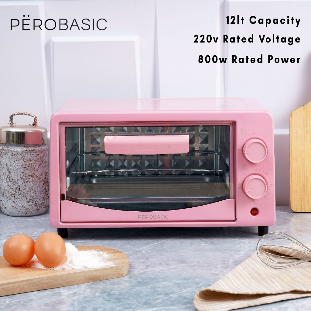 Pero Basic Multifunction Oven 12Ltr Low 800 Watt / Oven Multifungsi Rendah Daya 800Watt - Mint, Pink