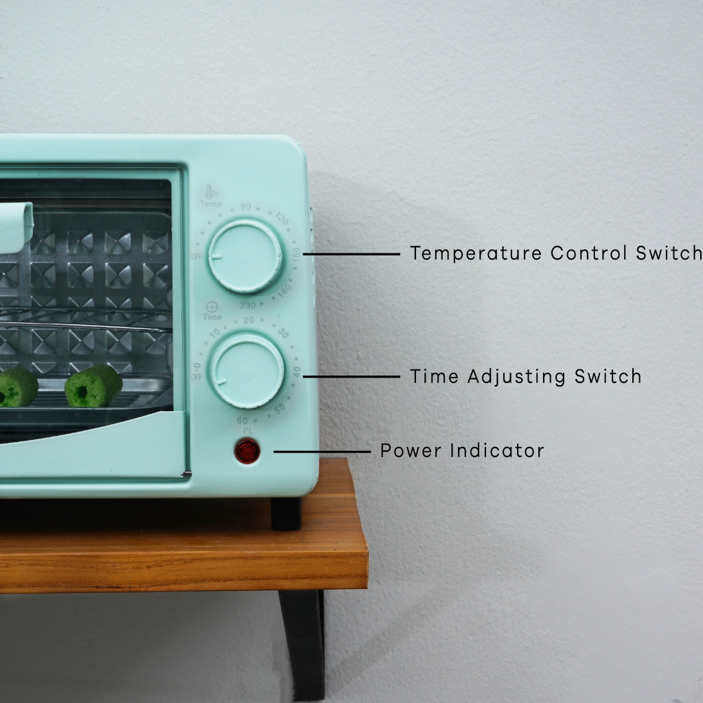 Pero Basic Multifunction Oven 12Ltr Low 800 Watt / Oven Multifungsi Rendah Daya 800Watt - Mint, Pink