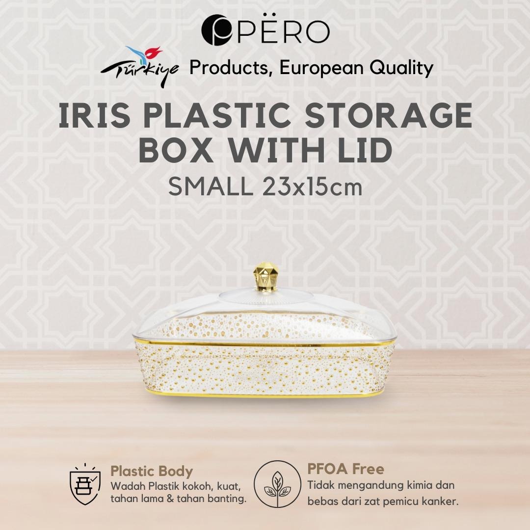 Pero IRIS Plastic Storage Box With Lid Large/ Medium/ Small