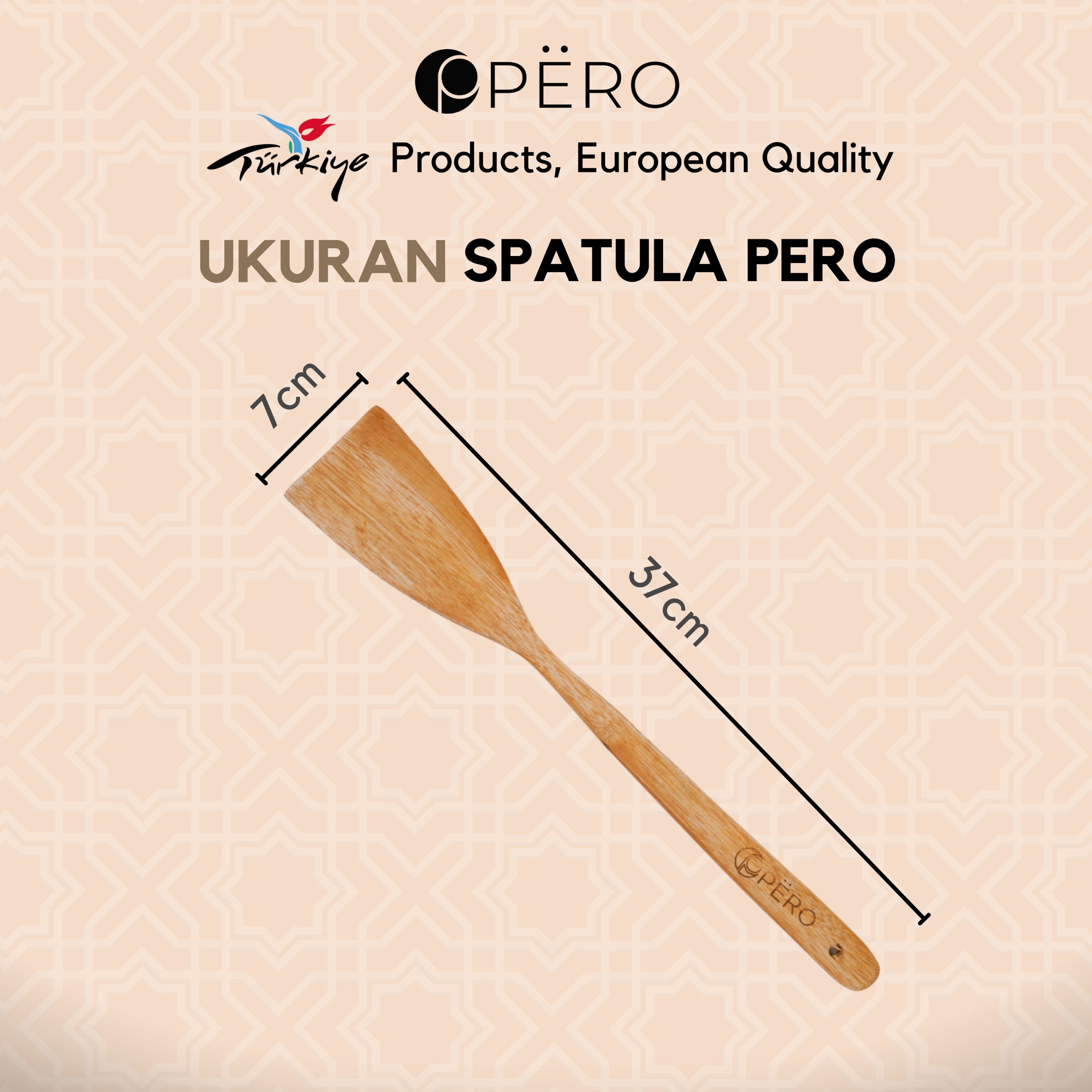 Wooden Spatula Mahogany / Sutil Sodet Kayu Mahogany / Sutil Mahogany Satuan