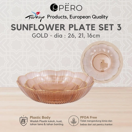 Image of Pero Sunflower Plate Set 3