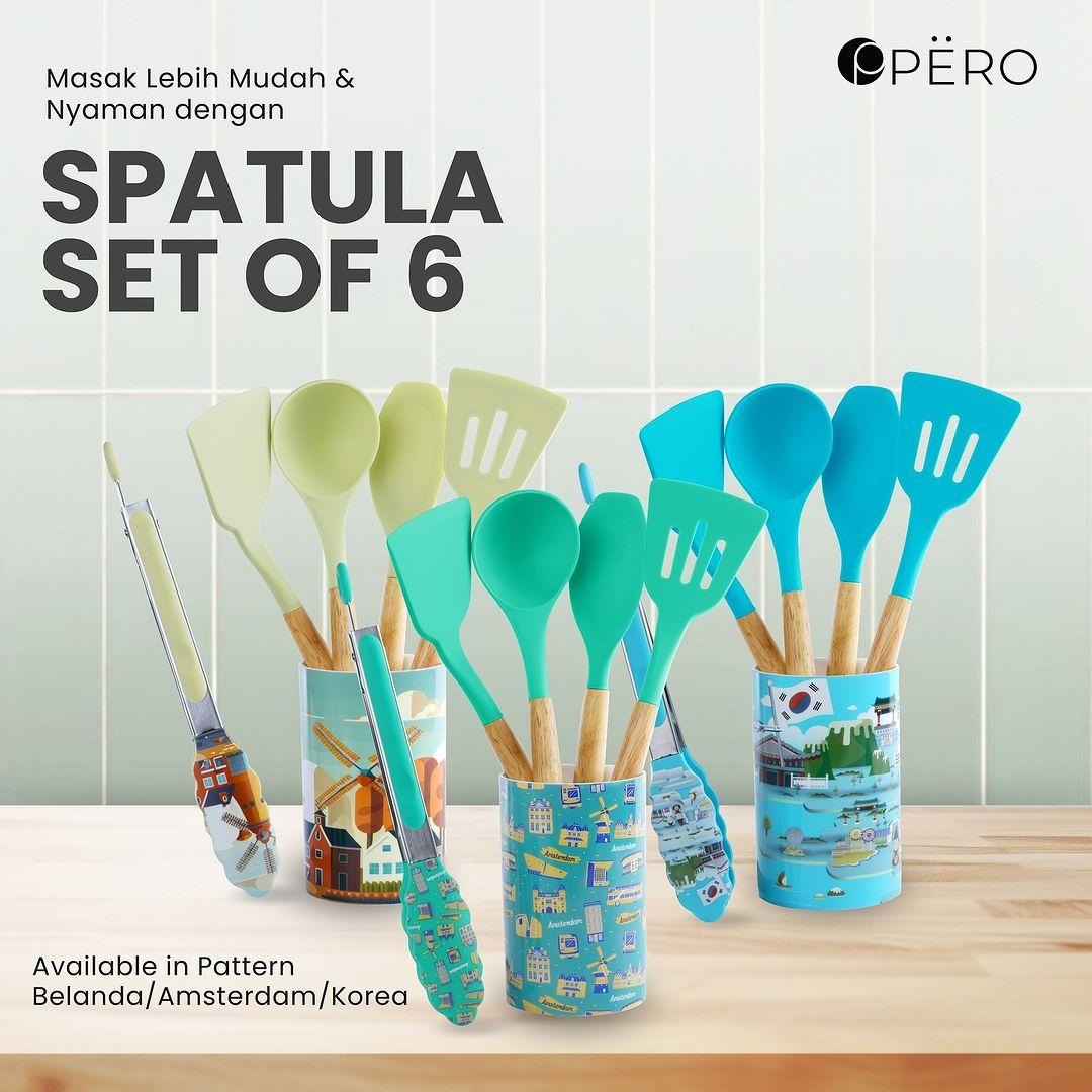 Spatula Bucket Set of 6 - Korea, Amsterdam