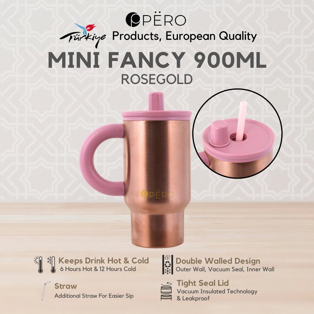 PERO Mini Fancy Tumbler / Botol Minum 400ml - Chrome, Rose Gold
