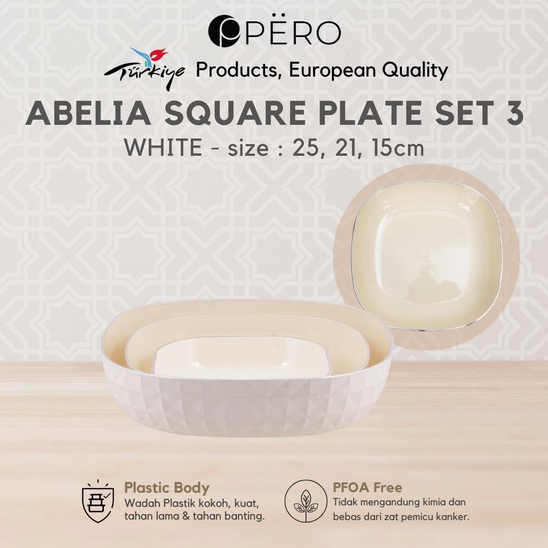 Pero Abelia Square Plate Set 3
