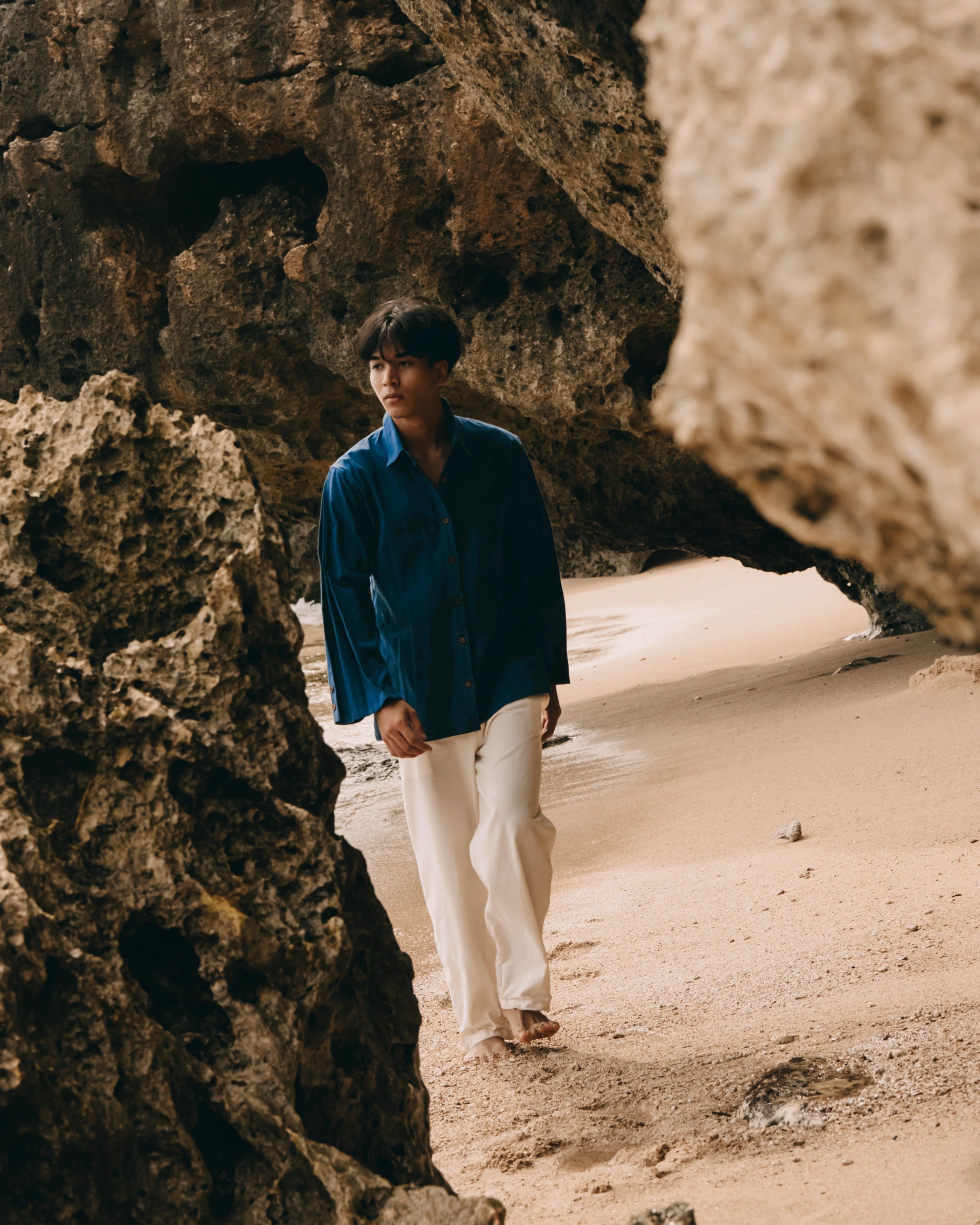 WIRUN SHIRT - INDIGO