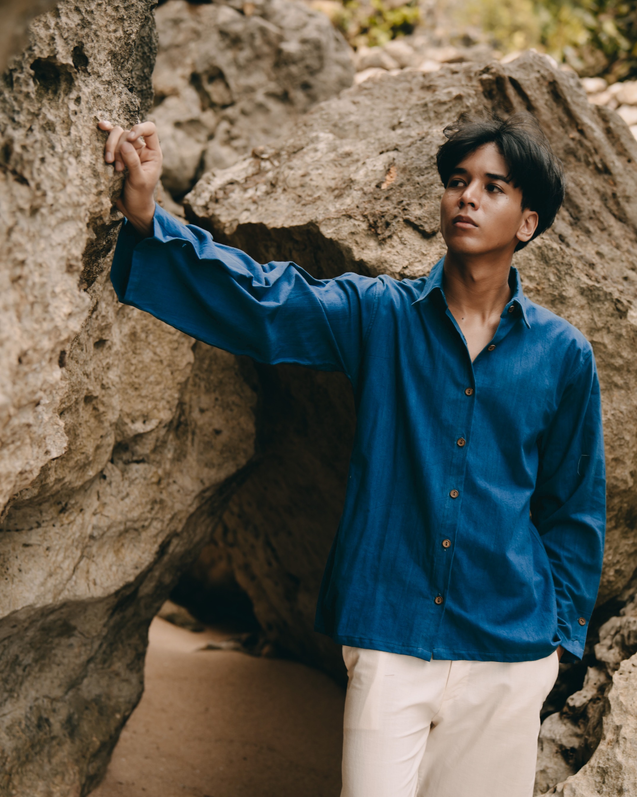 WIRUN SHIRT - INDIGO