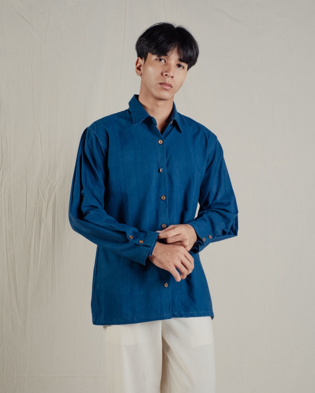 WIRUN SHIRT - INDIGO