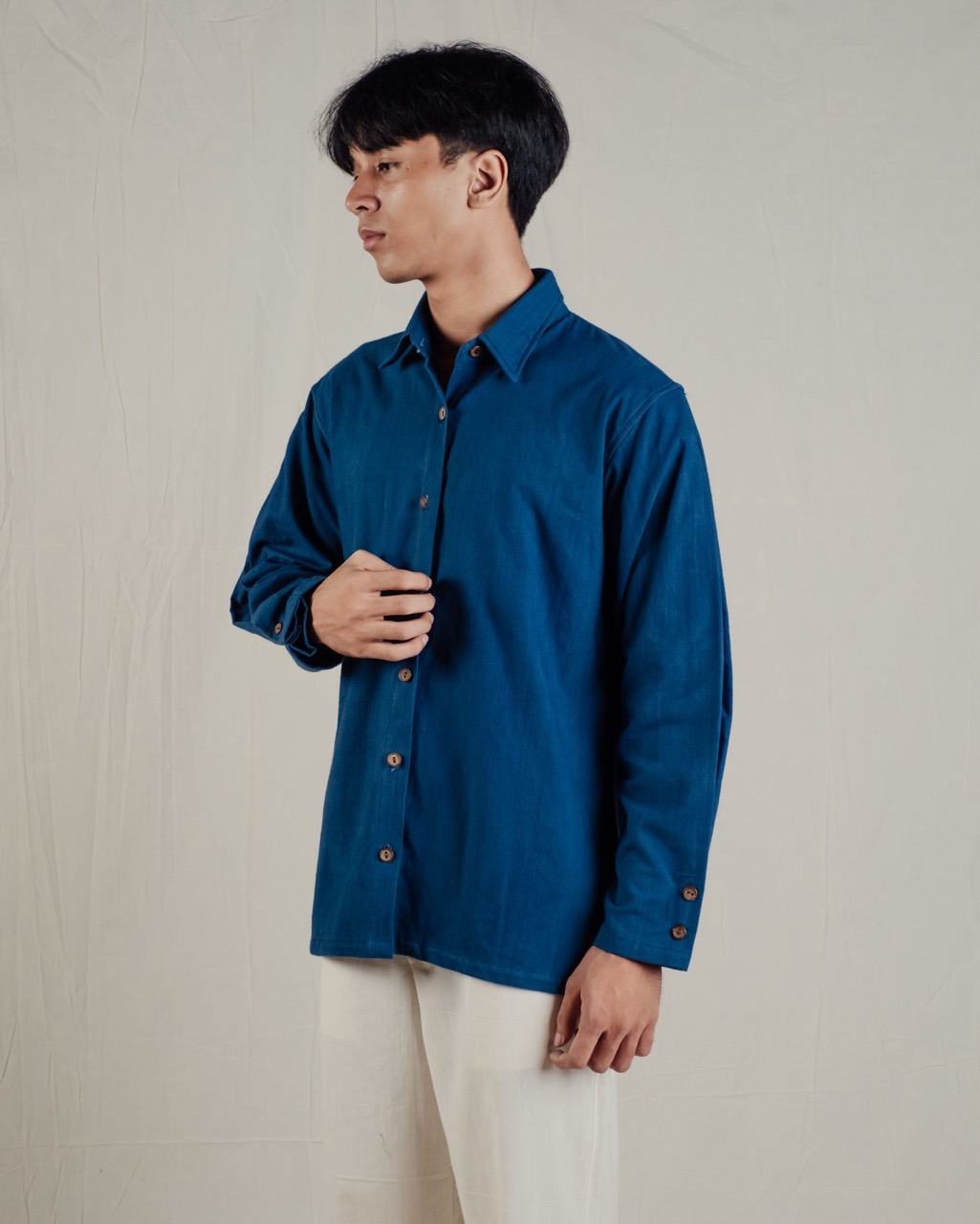 WIRUN SHIRT - INDIGO