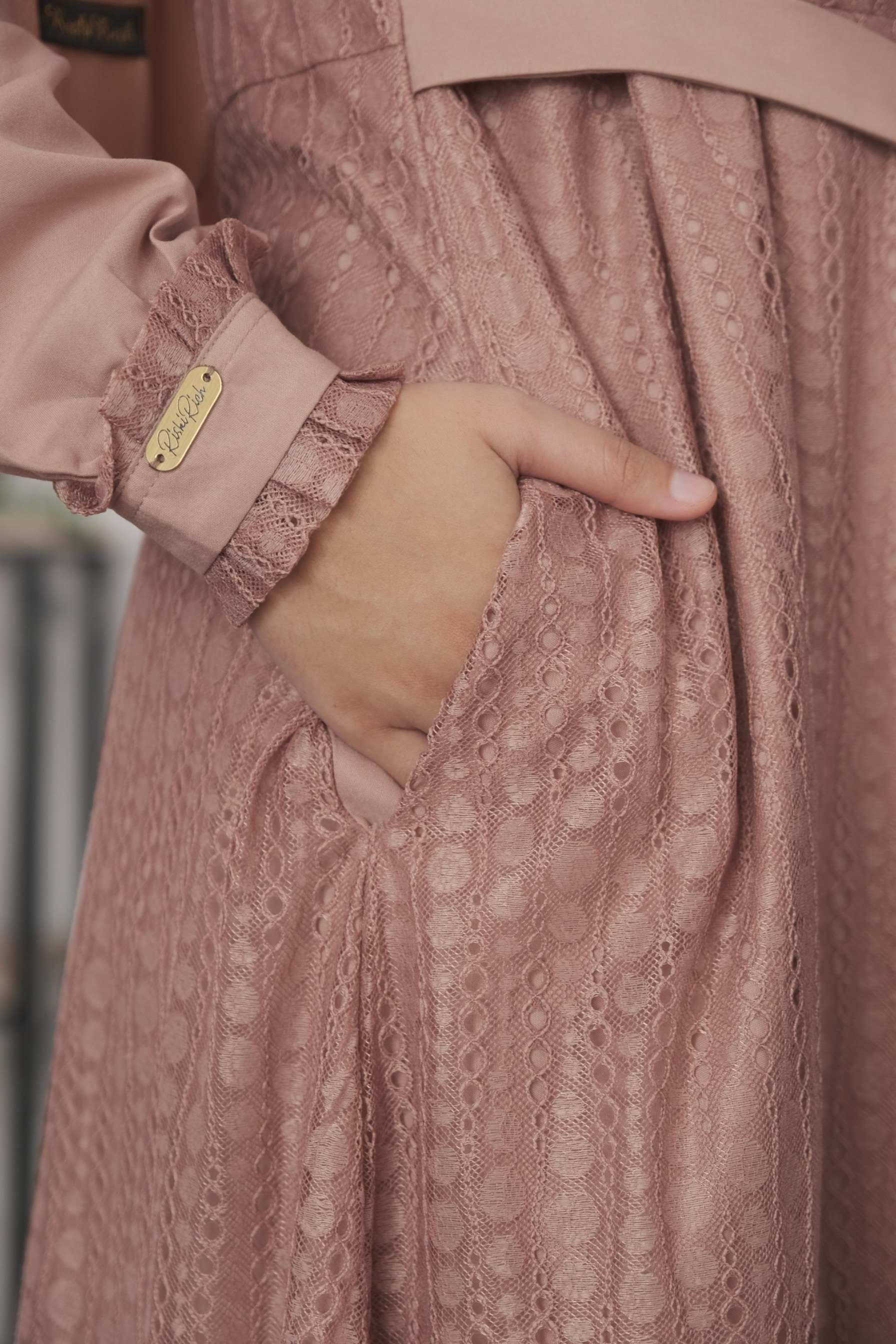 Faeyza Gamis Brukat Muslimah Pesta Mewah