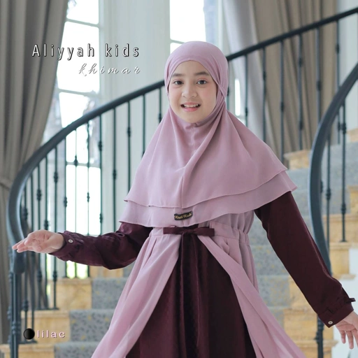 Image of [pengiriman 01 April 2026] Aliyyah Khimar Bergo Anak dan Bayi 2 Layer Super Nyaman