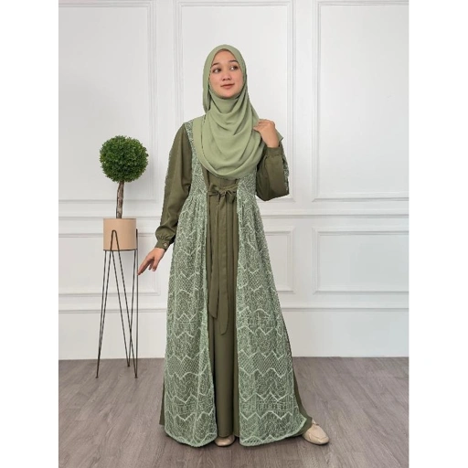 Image of [Pengiriman 01 April 2026] Farrah Gamis Brokat Kondangan Mewah dan Kekinian