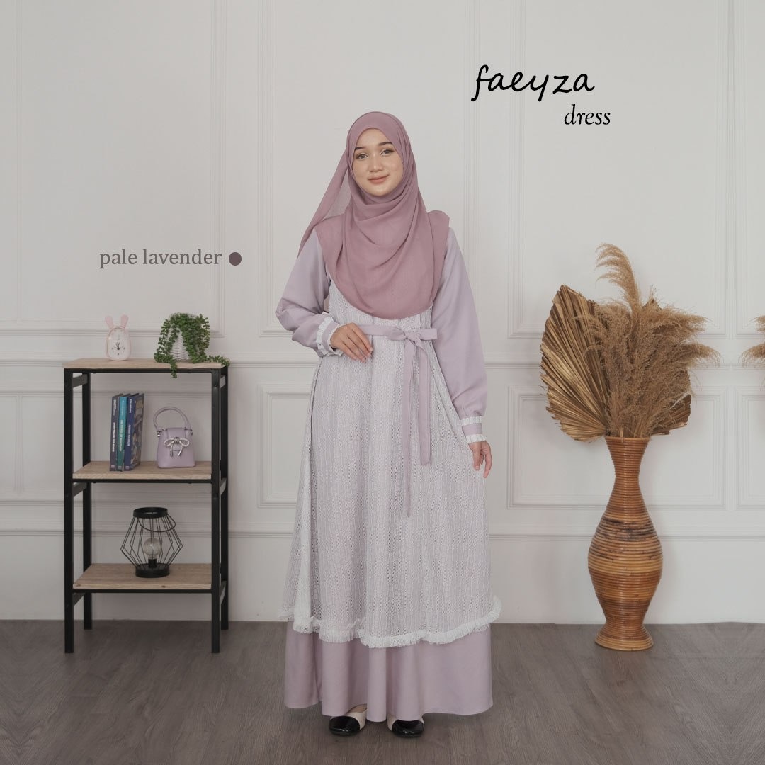 Faeyza Gamis Brukat Muslimah Pesta Mewah
