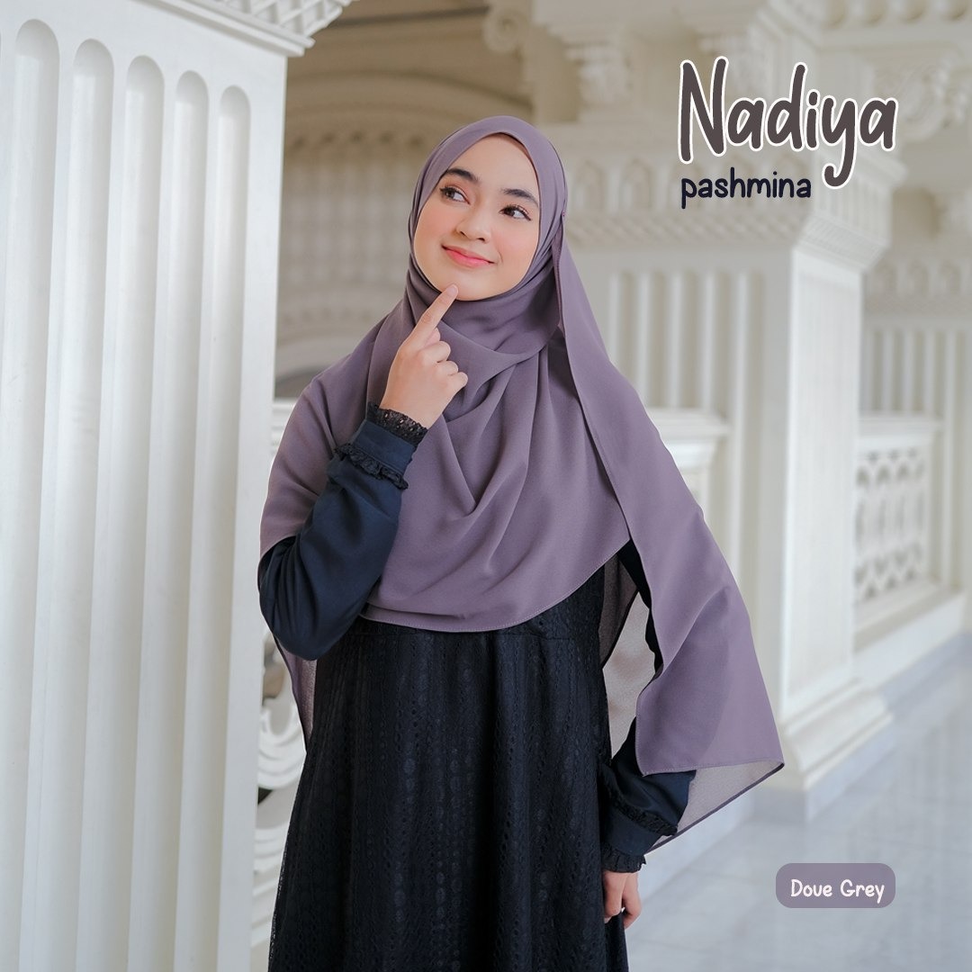 Hijab Pashmina Nadiya Bahan Ceruti Baby Doll Premium