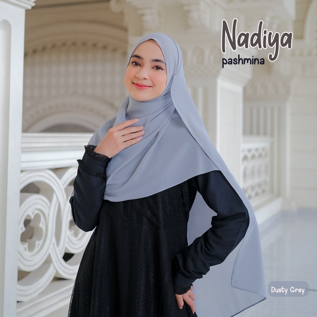 Hijab Pashmina Nadiya Bahan Ceruti Baby Doll Premium