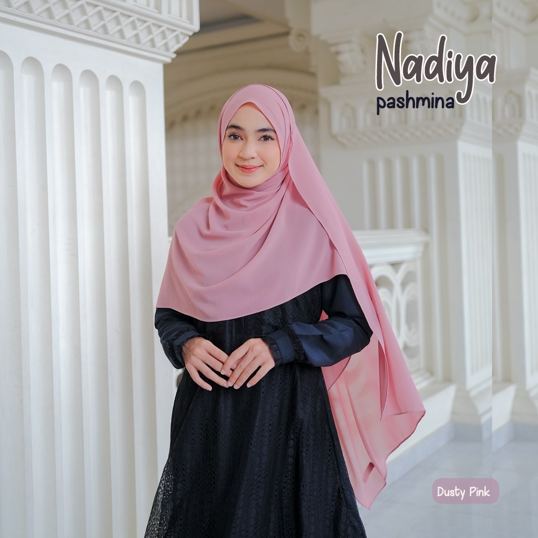Hijab Pashmina Nadiya Bahan Ceruti Baby Doll Premium