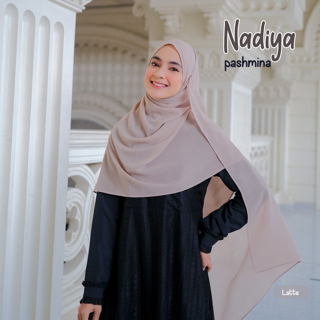 Hijab Pashmina Nadiya Bahan Ceruti Baby Doll Premium