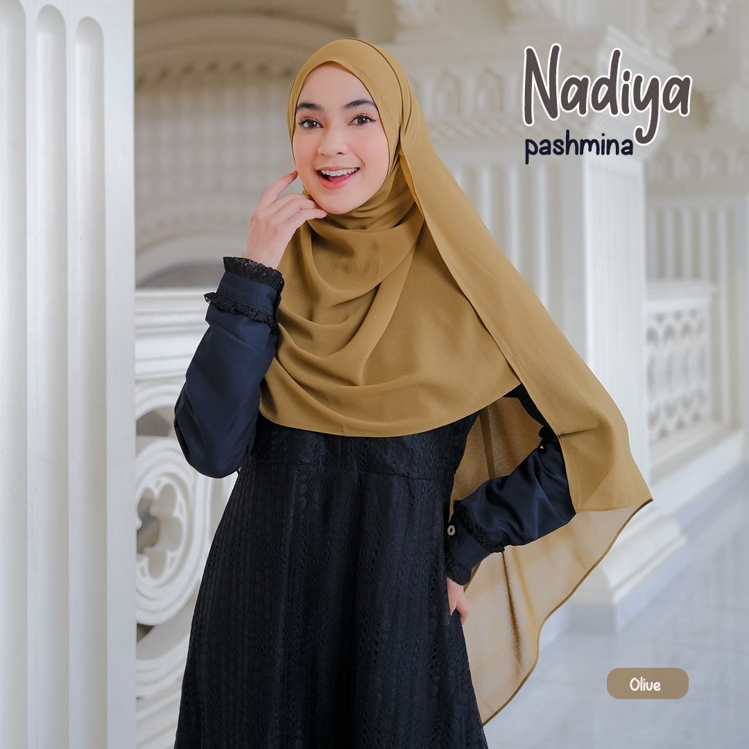Hijab Pashmina Nadiya Bahan Ceruti Baby Doll Premium