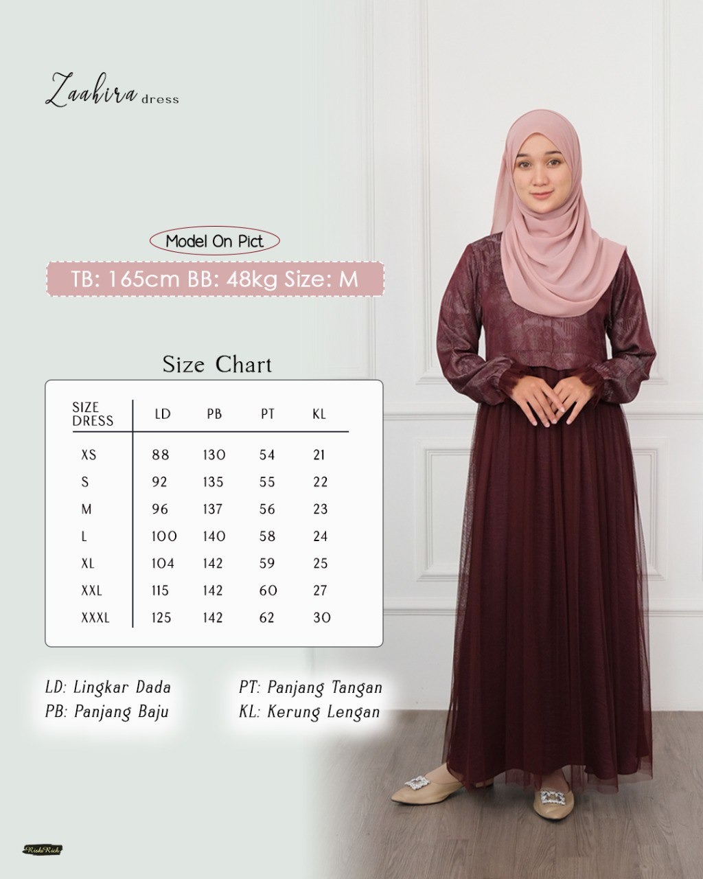 Zaahira Dress Rok Tutu Gamis Pesta Terbaru