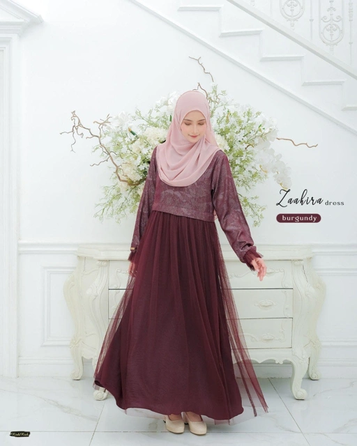 Image of Riskirich Zaahira Dress Rok Tutu Gamis Pesta Terbaru