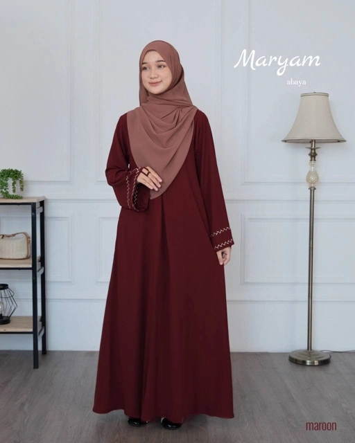 Image of Riskirich Maryam Abaya Basic Simpel dan Elegan