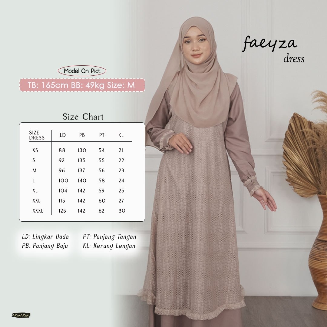 Faeyza Gamis Brukat Muslimah Pesta Mewah