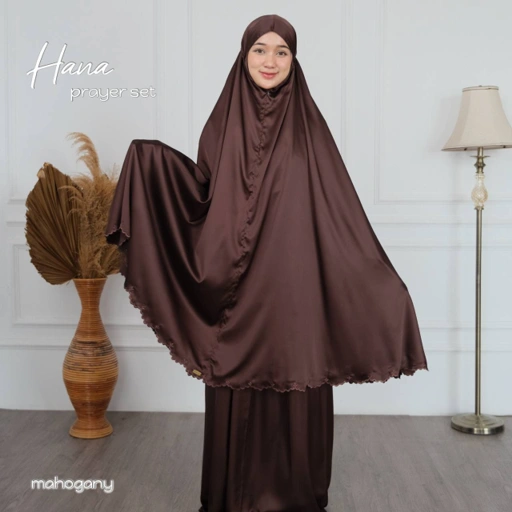 Image of Riskirich Mukena Hana Series Polos Elegan