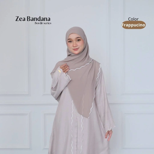 Image of Riskirich Segiempat Bandana Zea Series Bordir Match One Set Latifa