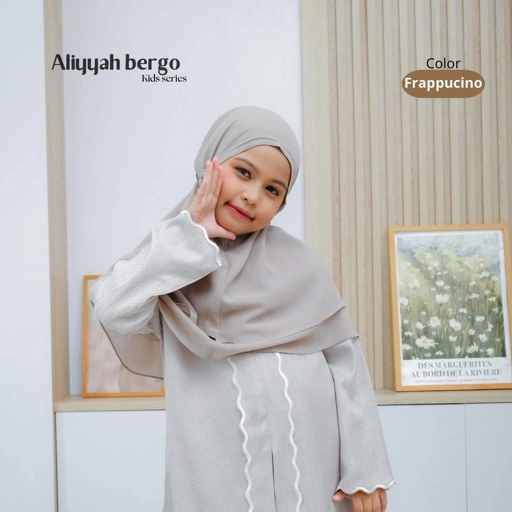 Image of Riskirich Bergo Aliyyah Kids Match One Set Latifa