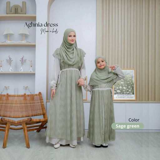 Aghnia Gamis Couple Ibu dan Anak Perempuan Mewah