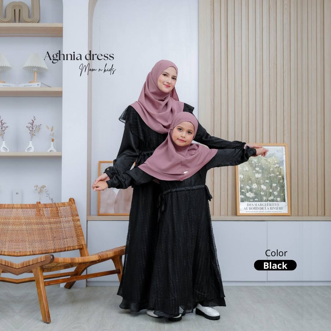 Aghnia Gamis Couple Ibu dan Anak Perempuan Mewah