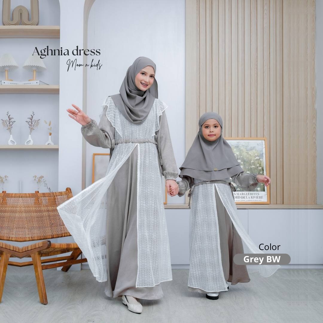 Aghnia Gamis Couple Ibu dan Anak Perempuan Mewah