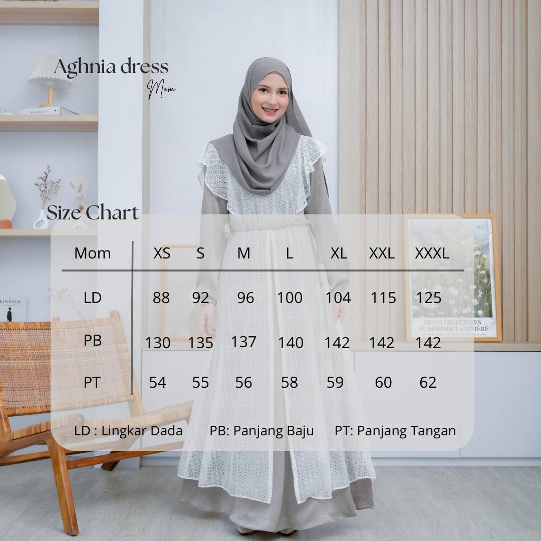 Aghnia Gamis Couple Ibu dan Anak Perempuan Mewah