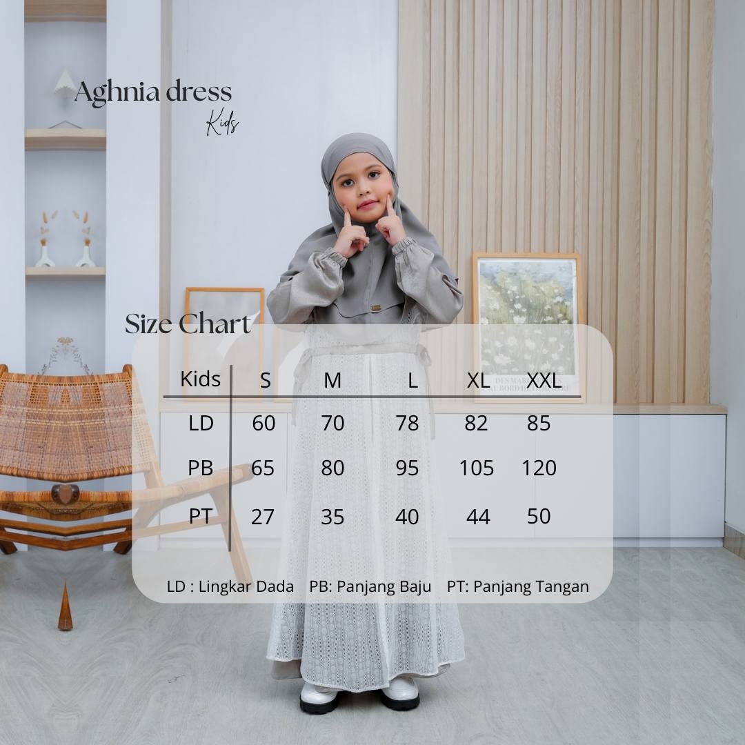 Aghnia Gamis Couple Ibu dan Anak Perempuan Mewah