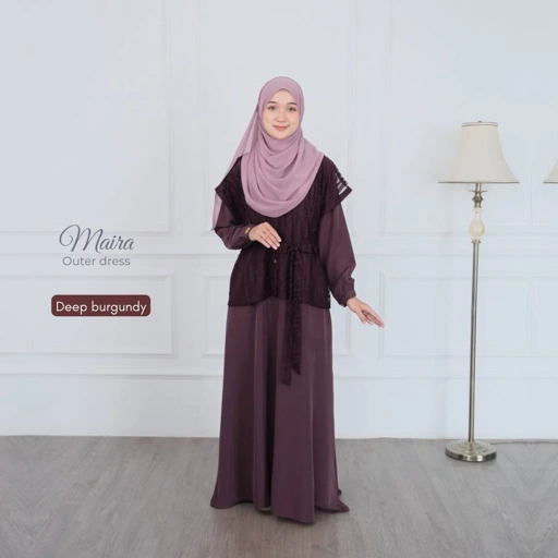 Image of Riskirich Dress Maira Outer Lepas Pasang 3in1 Style Terbaru