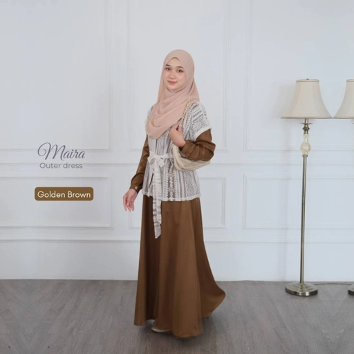 Image of Dress Maira Outer Lepas Pasang 3in1 Style Terbaru