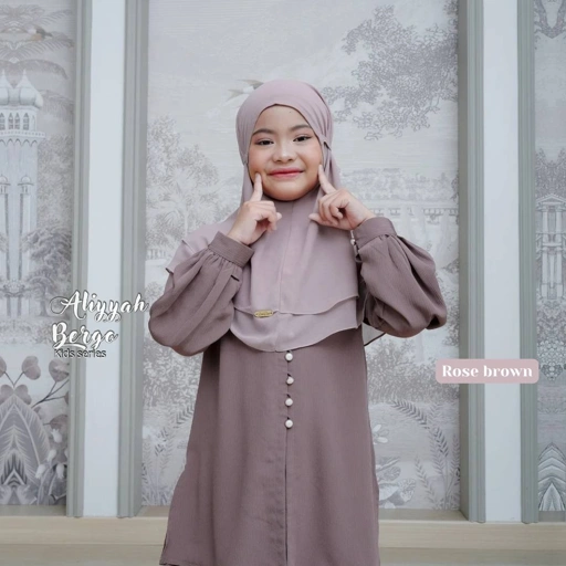 Image of Riskirich Bergo Anak Match Fatimah One Set New